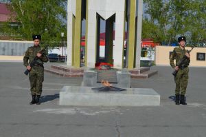 В Уйском прошел митинг, посвященный 78-ой годовщине Великой Победы